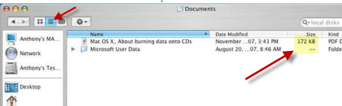 File Size on Mac